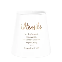 HOMLA Pojemnik Escille Na Sztućce Bialy 14X14 Cm Discount