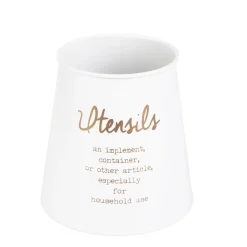 HOMLA Pojemnik Escille Na Sztućce Bialy 14X14 Cm Discount