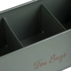HOMLA Pojemnik Escille Z Drewniana Pokrywka Na Herbatę 20X8X8 Cm New