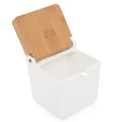HOMLA Pojemnik Fincan Porcelanowy Z Lyzeczka 10X10X10 Cm Hot