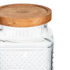 HOMLA Pojemnik Moladri Kwadratowy Z Akacjowa Przykrywka 1,9 L Clearance