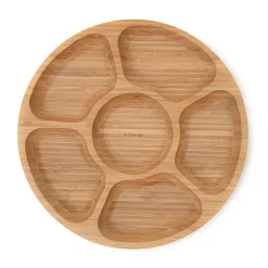 HOMLA Polmisek Bambou Bambusowy Z Przegrodkami 32X4 Cm Naturalny New