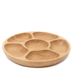 HOMLA Polmisek Bambou Bambusowy Z Przegrodkami 32X4 Cm Naturalny New