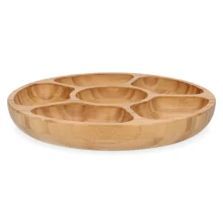 HOMLA Polmisek Bambou Bambusowy Z Przegrodkami 32X4 Cm Naturalny New