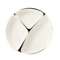 HOMLA Polmisek Felko Z Mi Miseczkami 24 Cm Bialy Outlet