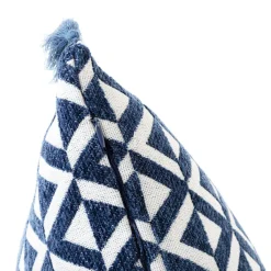 HOMLA Poszewka Altara W Romby Z Fredzlami Granatowa 45X45 Cm Wielokolorowy Clearance