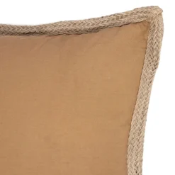 HOMLA Poszewka Arvi Z Jutowa Lamowka 45X45 Cm Brazowy Outlet