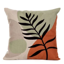 HOMLA Poszewka Brest Wyszywana Kolorowa 45X45 Cm New