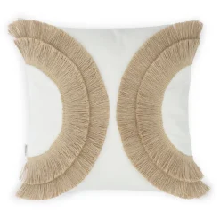 HOMLA Poszewka Cabo Z Fredzlami 45X45 Cm Ecru Discount