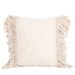 HOMLA Poszewka Dilar Z Fredzlami 45X45 Cm Ecru Online