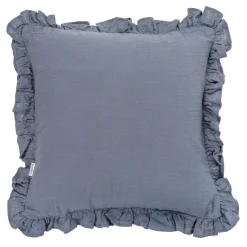 HOMLA Poszewka Elin Muslinowa Niebieska 45X45 Cm Niebieski Hot
