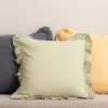 HOMLA Poszewka Elin Muslinowa Pistacjowa 45X45 Cm Zielony Sale