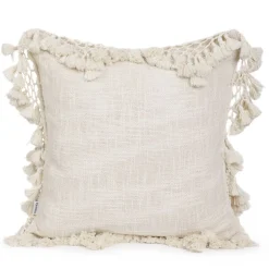 HOMLA Poszewka Flesse Z Fredzlami Bezowa 45X45 Cm Discount