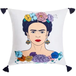 HOMLA Poszewka Frida Kahlo Z Granatowymi Fredzlami 45X45 Cm Hot