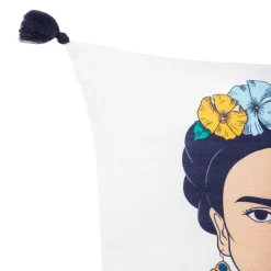 HOMLA Poszewka Frida Kahlo Z Granatowymi Fredzlami 45X45 Cm Hot