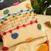 HOMLA Poszewka Ida W Kolorowe Nitki I Fredzle 45X45 Cm Wielokolorowy Discount