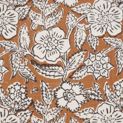 HOMLA Poszewka Lukt Musztardowa W Kwiaty 45X45 Cm Outlet