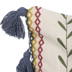 HOMLA Poszewka Miris W Kolorowe Pasy Z Fredzlami 45X45 Cm New