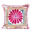 HOMLA Poszewka Miris Z Fuksjowymi Pomponami 45X45 Cm Best