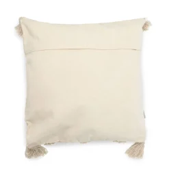 HOMLA Poszewka Monto Bezowa Z Fredzlami I Zdobieniami 45X45 Cm Naturalny New
