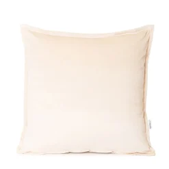 HOMLA Poszewka Nantu Welwetowa Imitacja Sztruksu Bezowa 45X45+1.5 Cm Bezowy Outlet