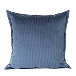 HOMLA Poszewka Nantu Welwetowa Imitacja Sztruksu Niebieska 45X45+1.5 Cm Niebieski New