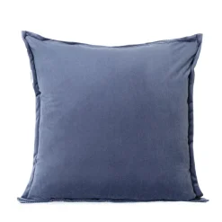 HOMLA Poszewka Nantu Welwetowa Imitacja Sztruksu Niebieska 45X45+1.5 Cm Niebieski New