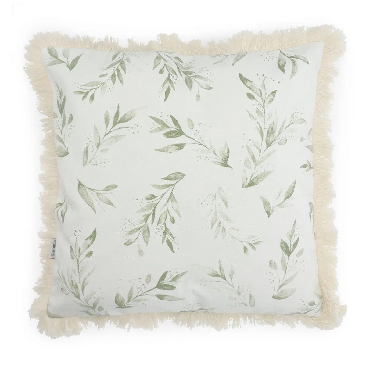 HOMLA Poszewka Pistacio Lisc Eukaliptusa 45X45 Cm Bialy