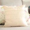HOMLA Poszewka Renda Bezowa Z Koronka 45X45 Cm Naturalny Sale