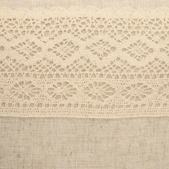 HOMLA Poszewka Renda Bezowa Z Koronka 45X45 Cm Naturalny Sale