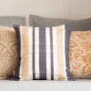 HOMLA Poszewka Rezza W Bezowo Niebieskie Paski 45X45 Cm Wielokolorowy Online