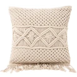 HOMLA Poszewka Tulia Makramowa 45X45 Cm Ecru Outlet