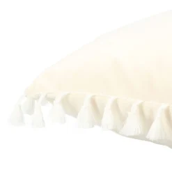 HOMLA Poszewka Urda Ecru Z Fredzlami 45X45 Cm Bezowy Sale
