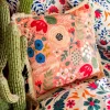 HOMLA Poszewka Vier W Kwiatowy Wzor Z Fredzlami 45X45 Cm Discount
