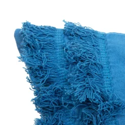 HOMLA Poszewka Vivero Granatowa Z Fredzlami 45X45 Cm Granatowy New