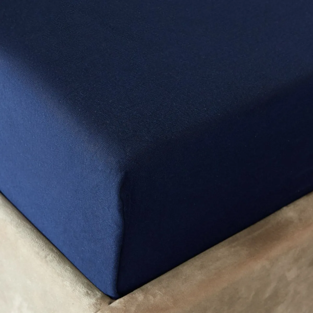 HOMLA Przescieradlo Claire Jersey Granatowe 140X200 Cm Granatowy Sale