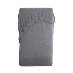 HOMLA Przescieradlo Claire Jersey Szare 140X200 Cm Szary Hot