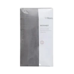 HOMLA Przescieradlo Claire Jersey Szare 200X200 Cm Szary Hot