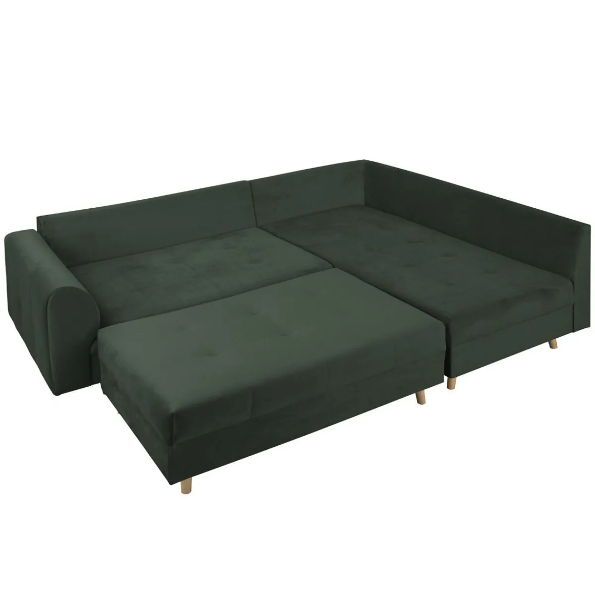 HOMLA Pufa Do Naroznika Semi Zielona 120X70X40Cm Zielony Hot