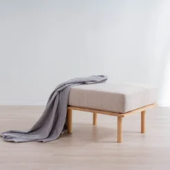 HOMLA Pufa Seri Bezowa 74X60X43,5 Cm Discount