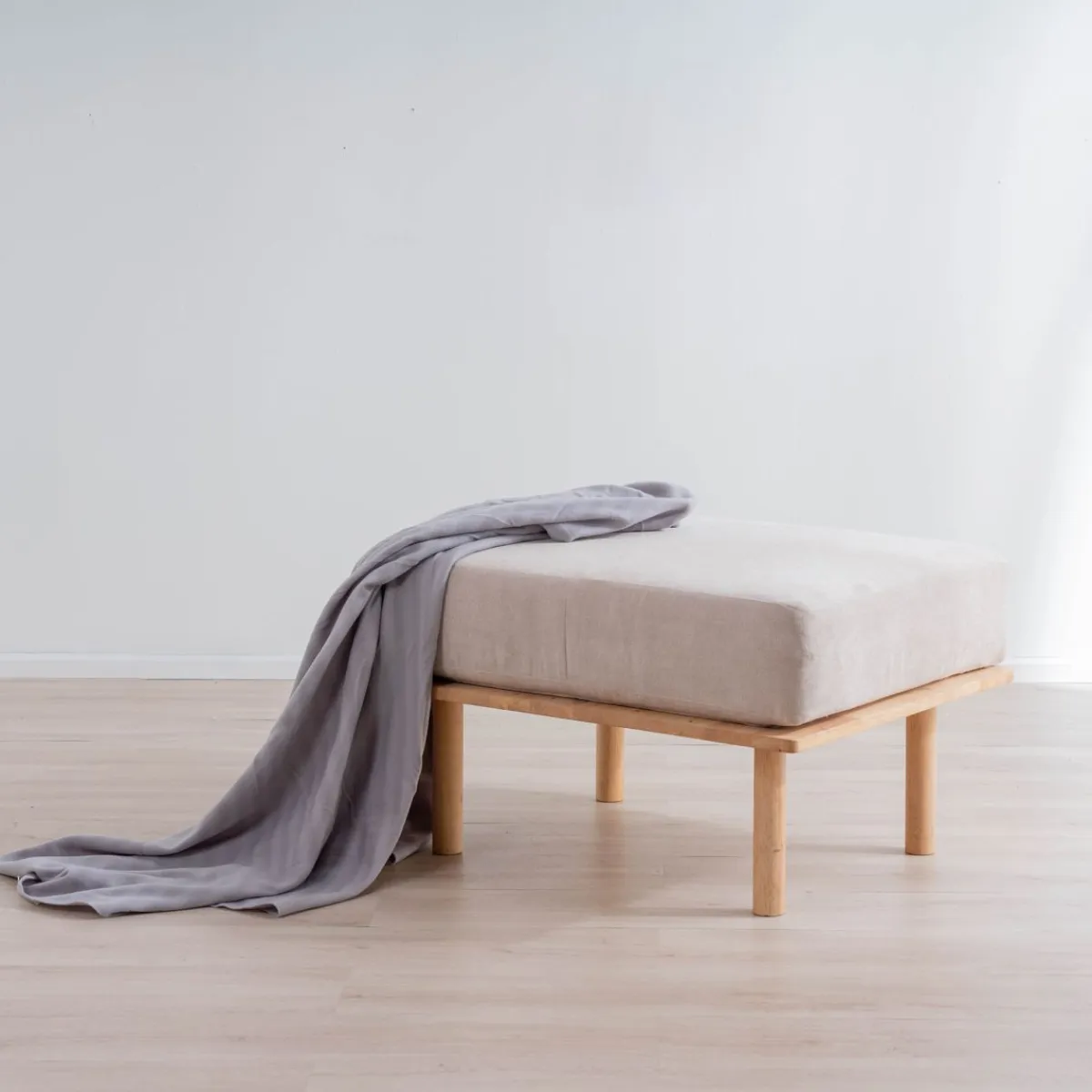 HOMLA Pufa Seri Bezowa 74X60X43,5 Cm Discount