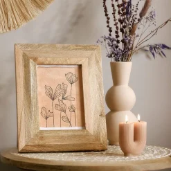 HOMLA Ramka Na Zdjecie Abese Drewniana 13X18 Cm Naturalny Hot