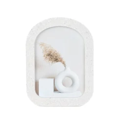 HOMLA Ramka Na Zdjecie Anga Polokragla Z Imitacji Betonu 13X18 Cm Discount