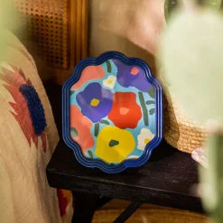HOMLA Ramka Na Zdjecie Floral Aura Granatowa 20X25 Cm Sale