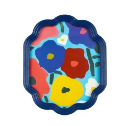 HOMLA Ramka Na Zdjecie Floral Aura Granatowa 20X25 Cm Sale