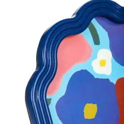 HOMLA Ramka Na Zdjecie Floral Aura Granatowa 20X25 Cm Sale