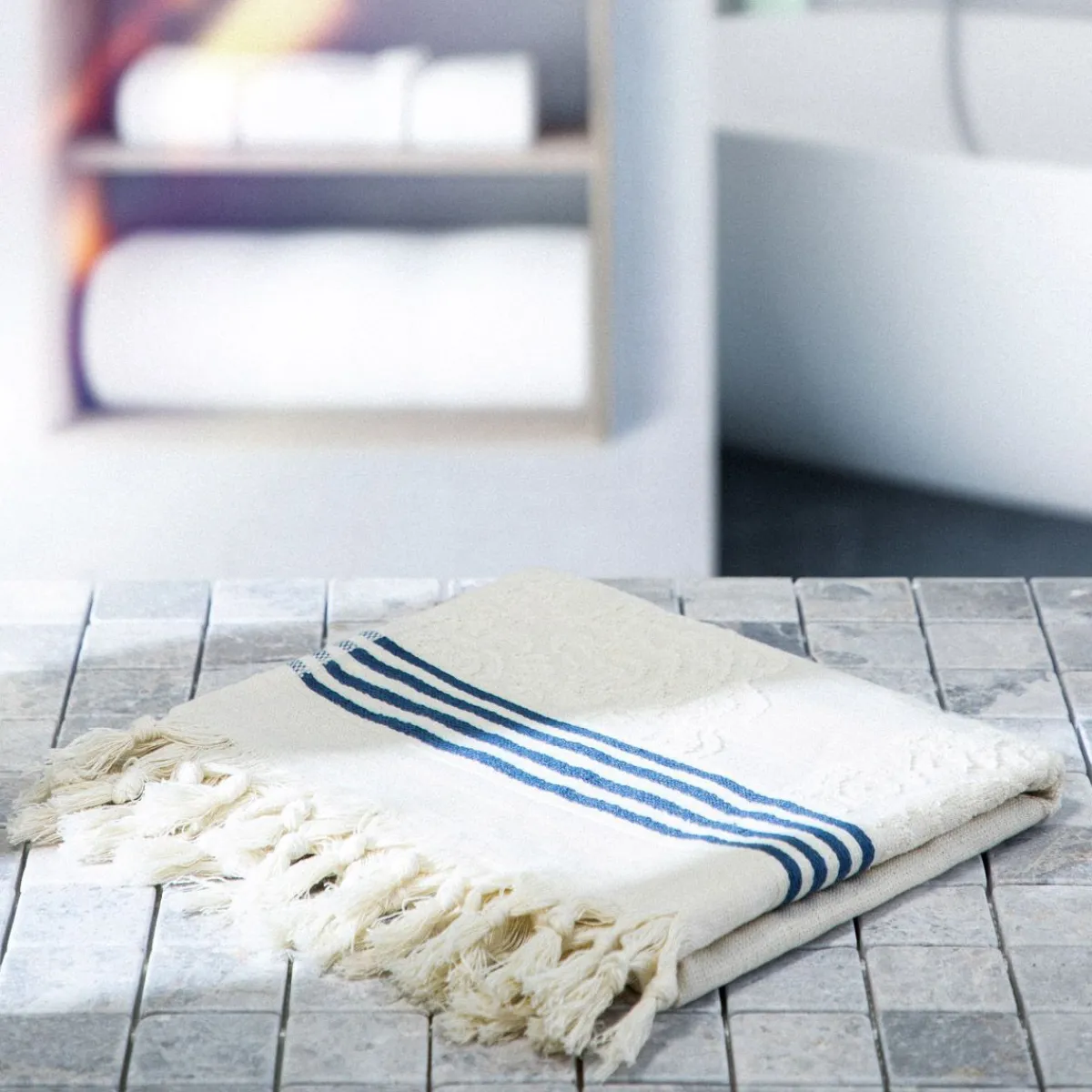 HOMLA Ręcznik Ameli Ecru Z Motywem Mandali 50X90Cm Discount