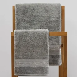HOMLA Ręcznik Duke Z Paskami Lureksowymi 50X90 Cm Szary