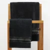 HOMLA Ręcznik Duke Z Paskami Lureksowymi 50X90 Cm Czarny Sale