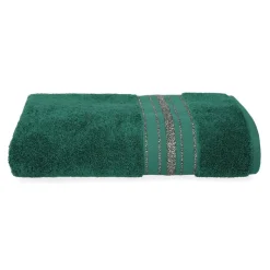 HOMLA Ręcznik Duke Z Paskami Lureksowymi 50X90 Cm Zielony New